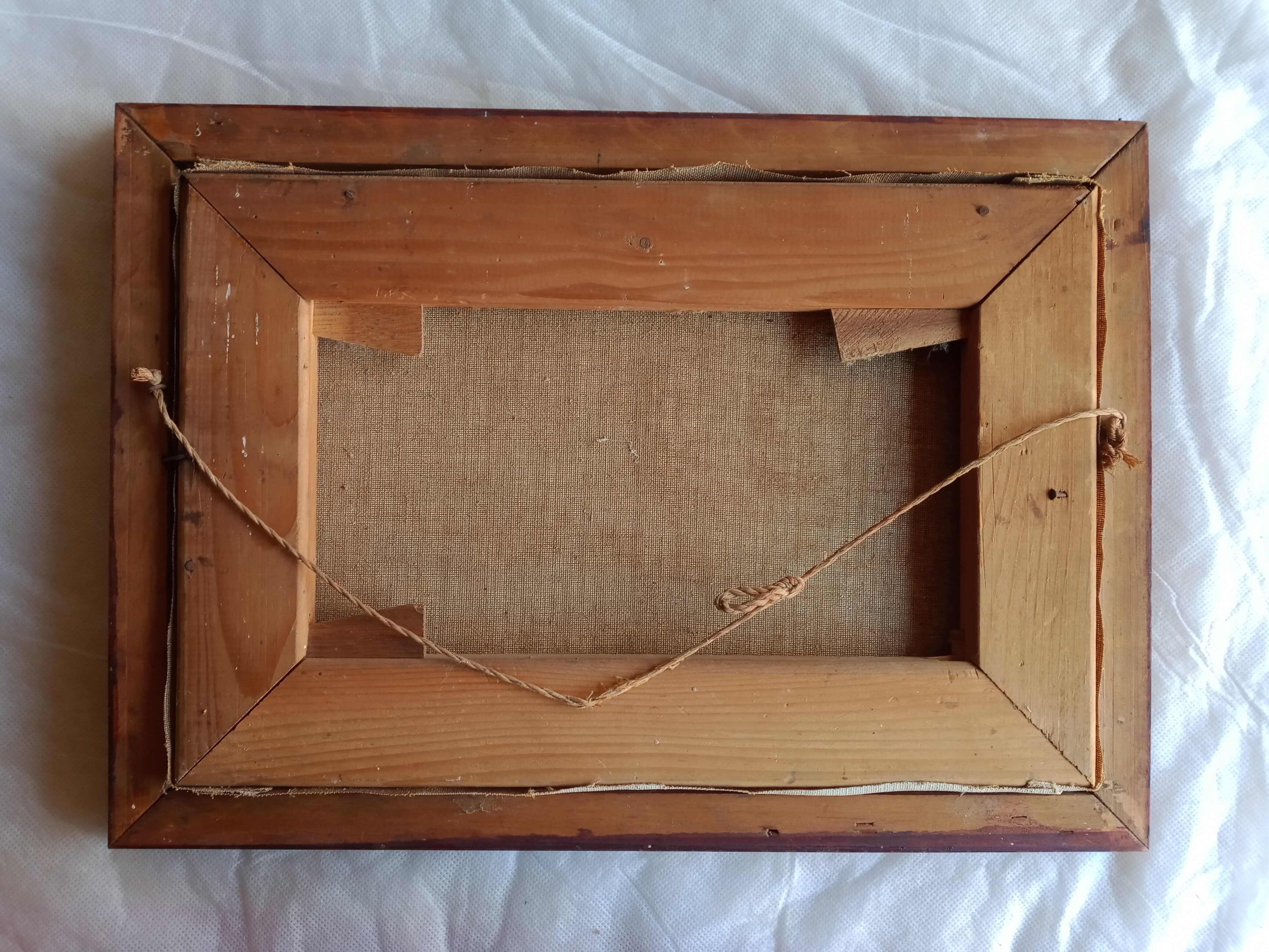 oil on canvas painting dated mountain landscape signed