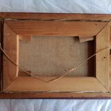 oil on canvas painting dated mountain landscape signed