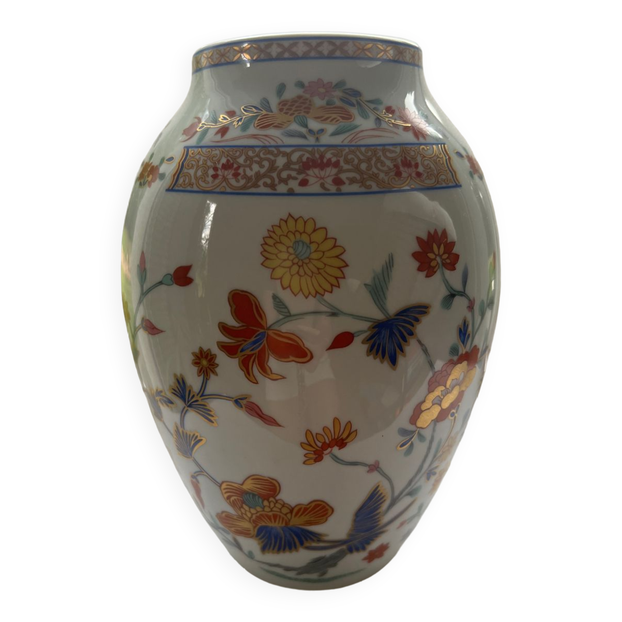 Bernardaud porcelain roselle vase
