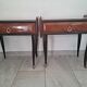 Pair of Mcm italian bedside units tables 1950s