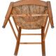 Pair of chairs with barrette backs and bands painted with animated landscapes