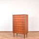 Commode à tiroirs vintage en teck, Danemark, 1960.