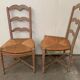 Paire de chaises Provençale en hêtre patiné XX siècle