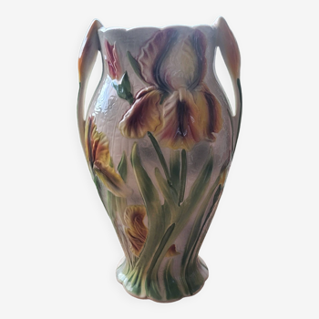 Saint Clément barbotine vase, art nouveau