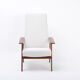 Dutch Mid-Century Modern Teak lounge chair by Topform reupholstered in Bouclé