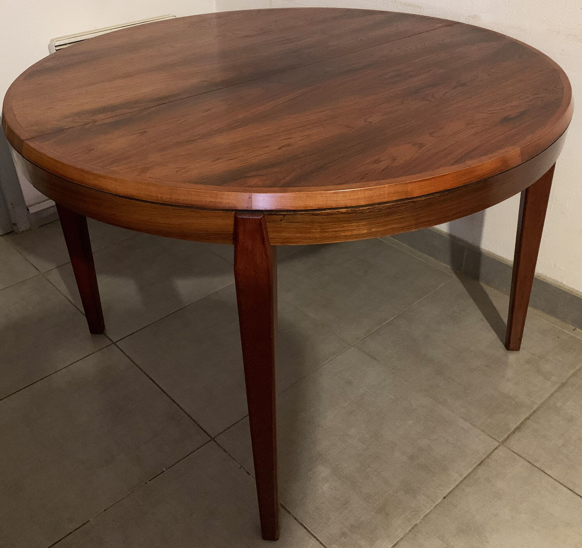 Dining table by Vestervig Eriksen Scandinavian rosewood from the 60s extendable