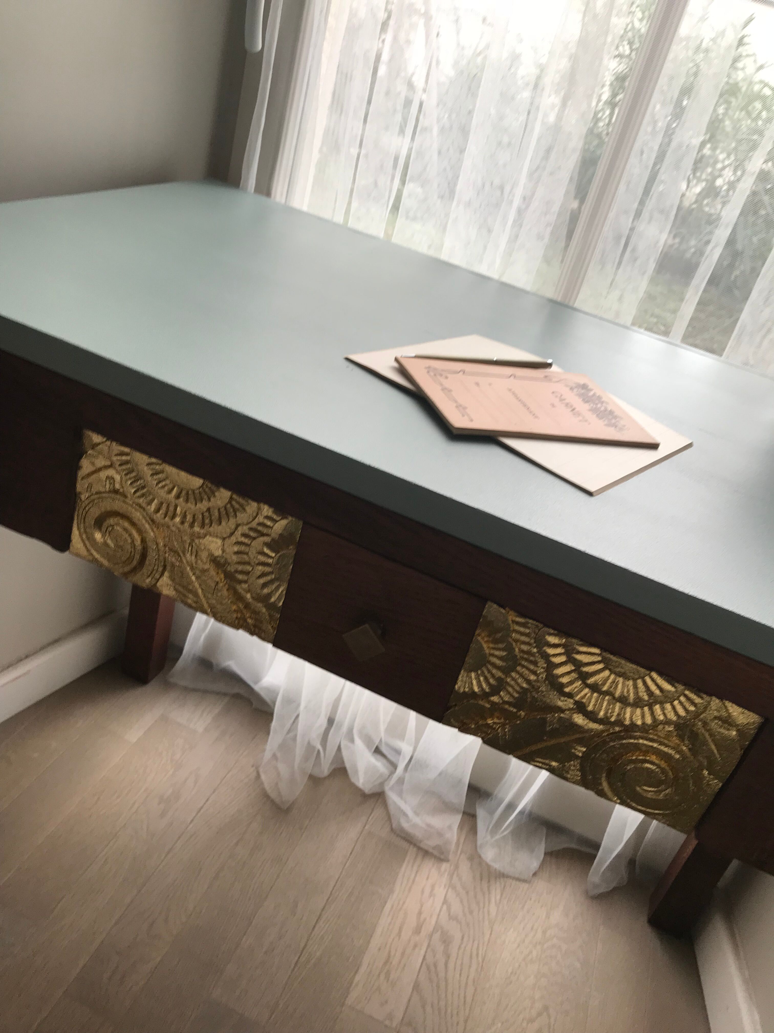 Desk and chair