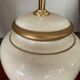 Pied de lampe en céramique craquelée vintage