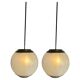 Mid-Century LS2 Pendants attributed to L. Caccia Dominioni for Azucena, 1950s, Set of 2