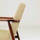 Vintage Nebula green boucle armchair 1970