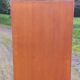 Vintage oak wardrobe with metal legs from the 1950s.