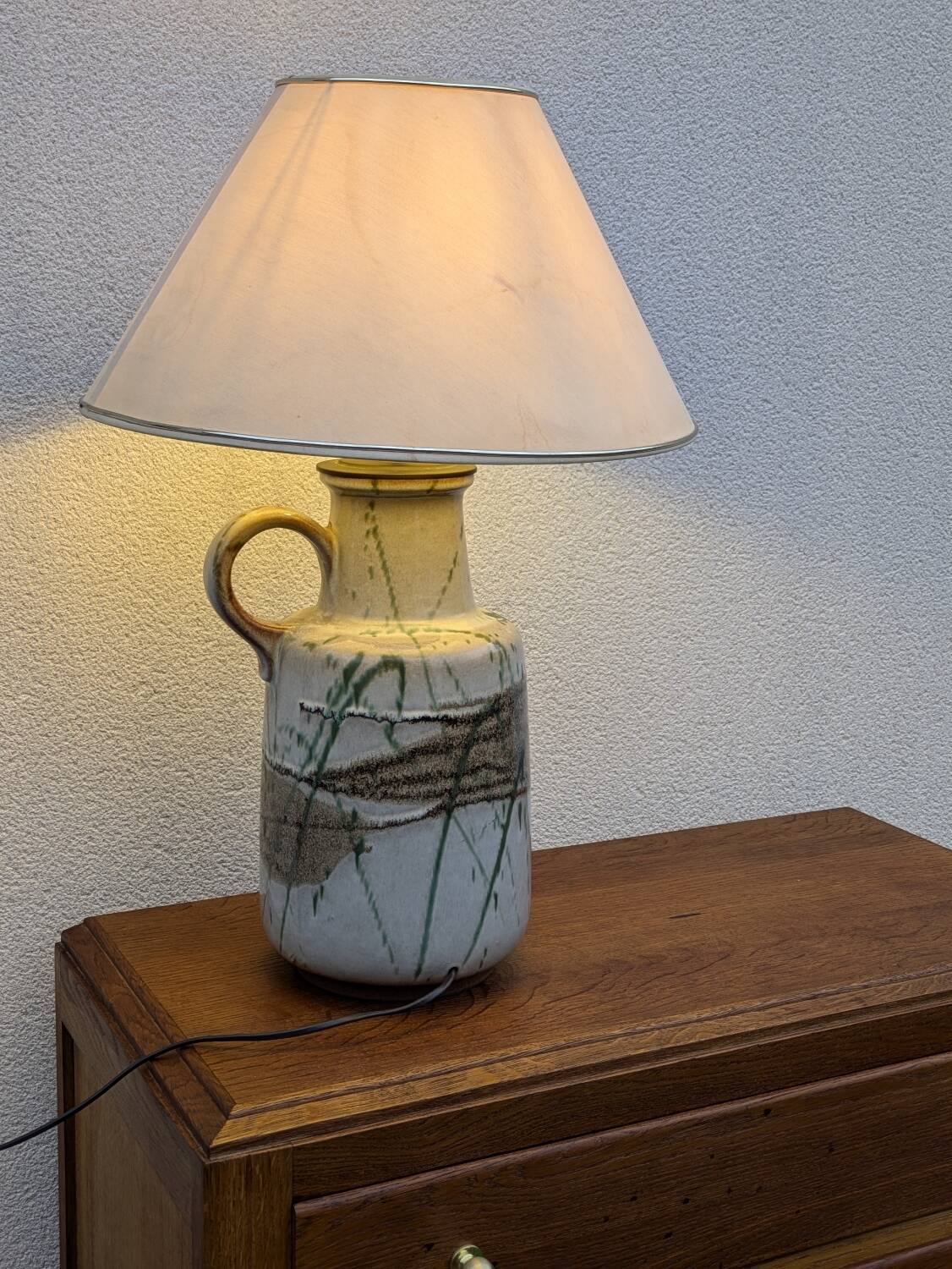 Vintage Ceramic Lamp, mid century Made in Germany