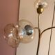 Floral floor lamp with 3 branches
