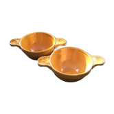 Pair of Provençal yellow bowls