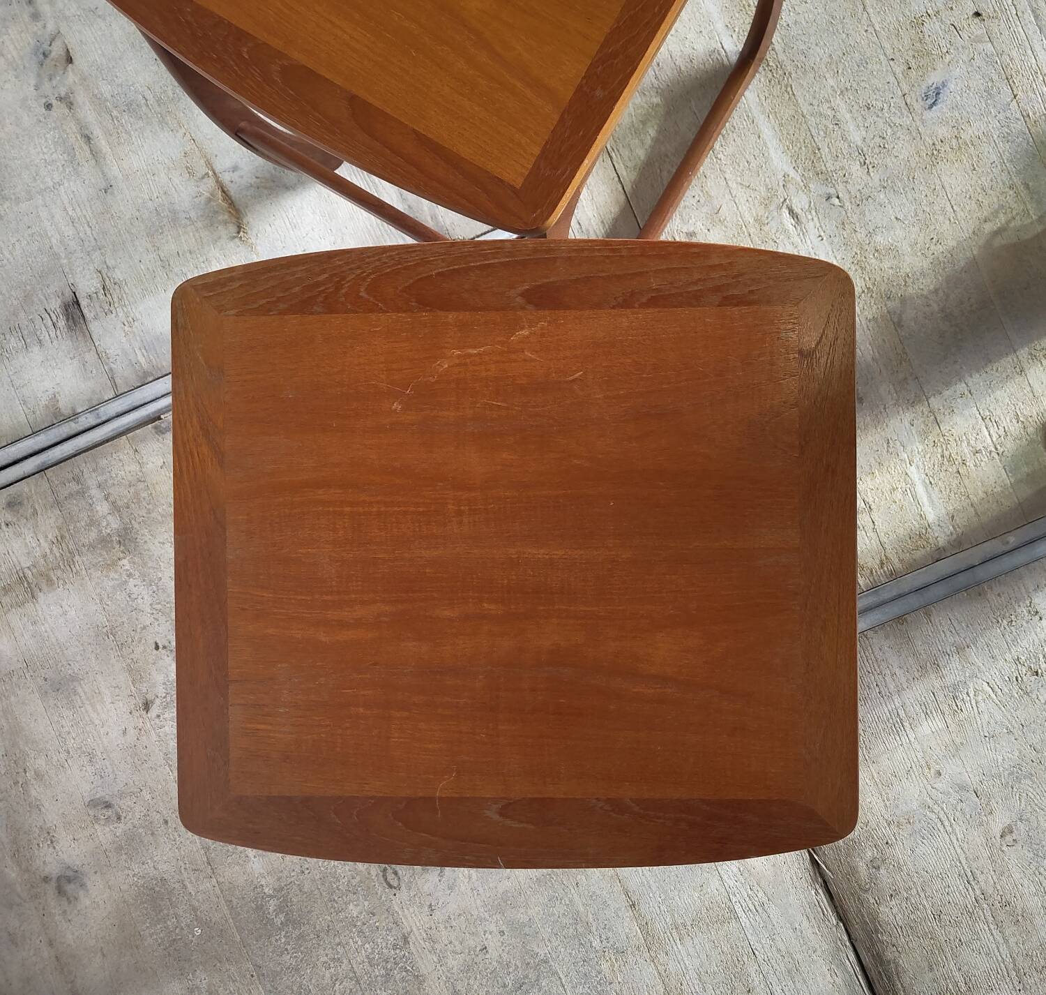 Mid-century nesting coffee tables nathan