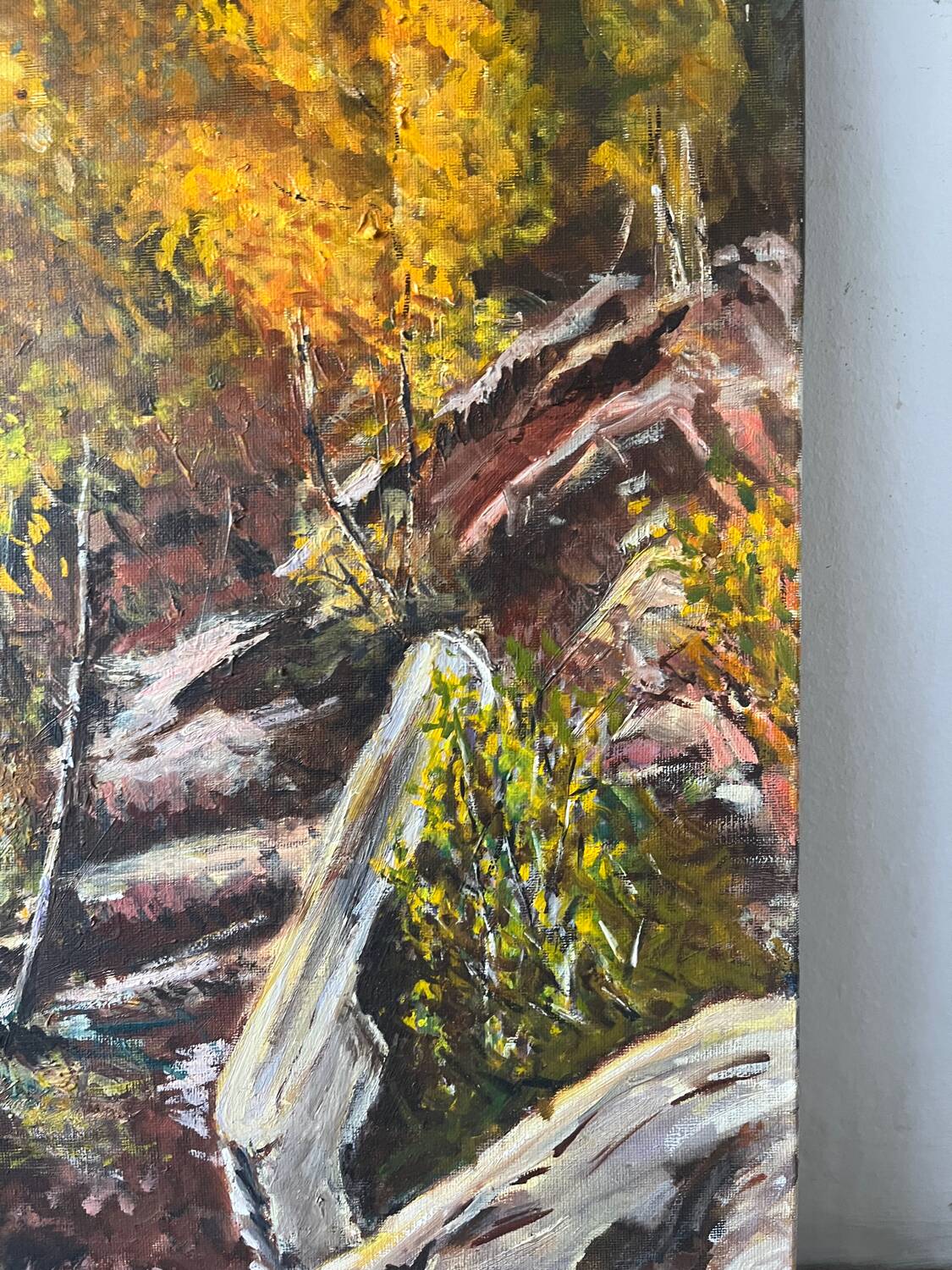 Foret de Fontainebleau, signé R Vacher