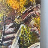 Foret de Fontainebleau, signé R Vacher