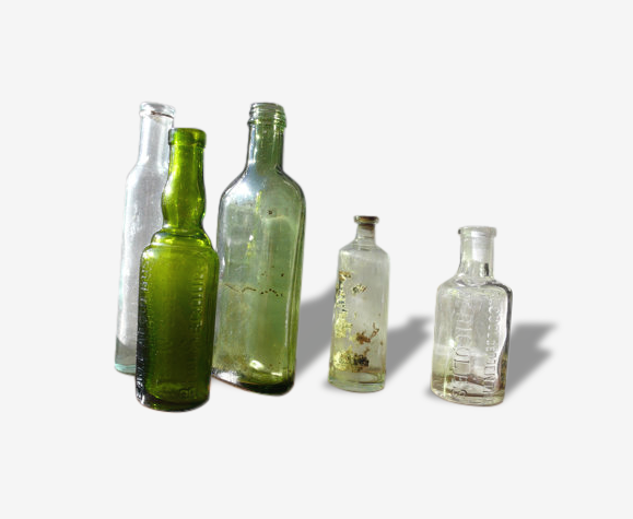 Collection de bouteille de verre antique | Selency