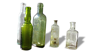 Antique glass bottle collection