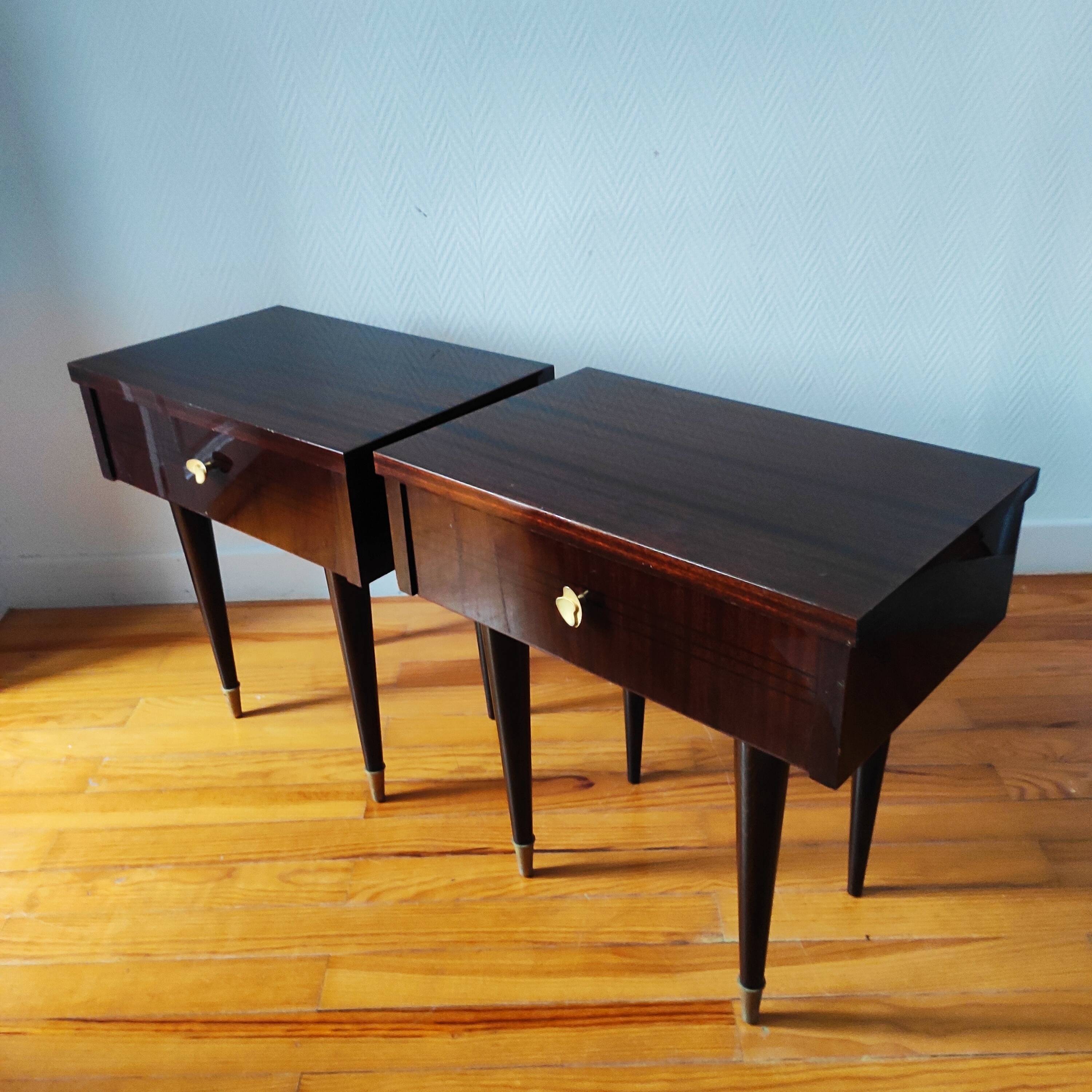 Pair of vintage bedside tables 1966