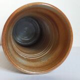 Vintage enameled stoneware potter's diabolo vase