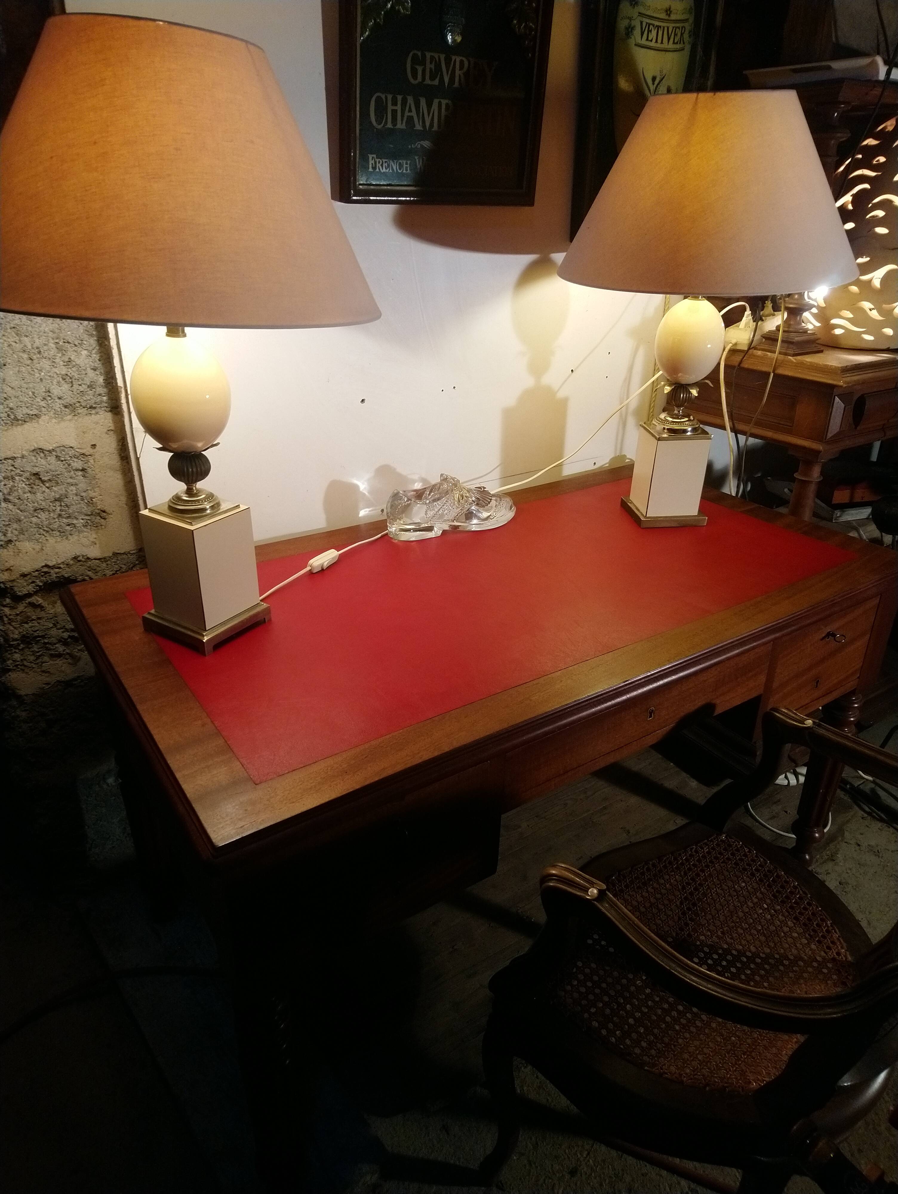 Louis Philippe style walnut desk.