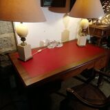 Louis Philippe style walnut desk.