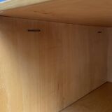 All shelf wardrobe cabinet in ash wood by františek mezulánik  for novy domov