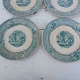 Set of 6 plates to serve 1800 English ceramic primavesi - its Cardiff