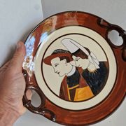 Plat HB Quimper "Couple breton"