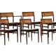 6x Dining Chairs by Erik Wørts 50s in Palisander