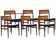 6x Dining Chairs by Erik Wørts 50s in Palisander