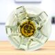 Mazzega style glass hanging lamp