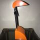Lampe de bureau télescopique orange