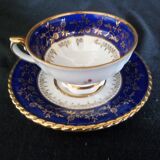 10 cups batch with porcelain saucers from Bavaria D-RW Weissenstadt