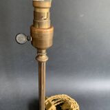 Napoleon III lion paw lamp, bronze tripod lamp