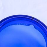 Cendrier vintage en verre bleu