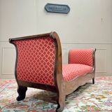 Bench, Mahogany Daybed, Restoration Period, 19th Century