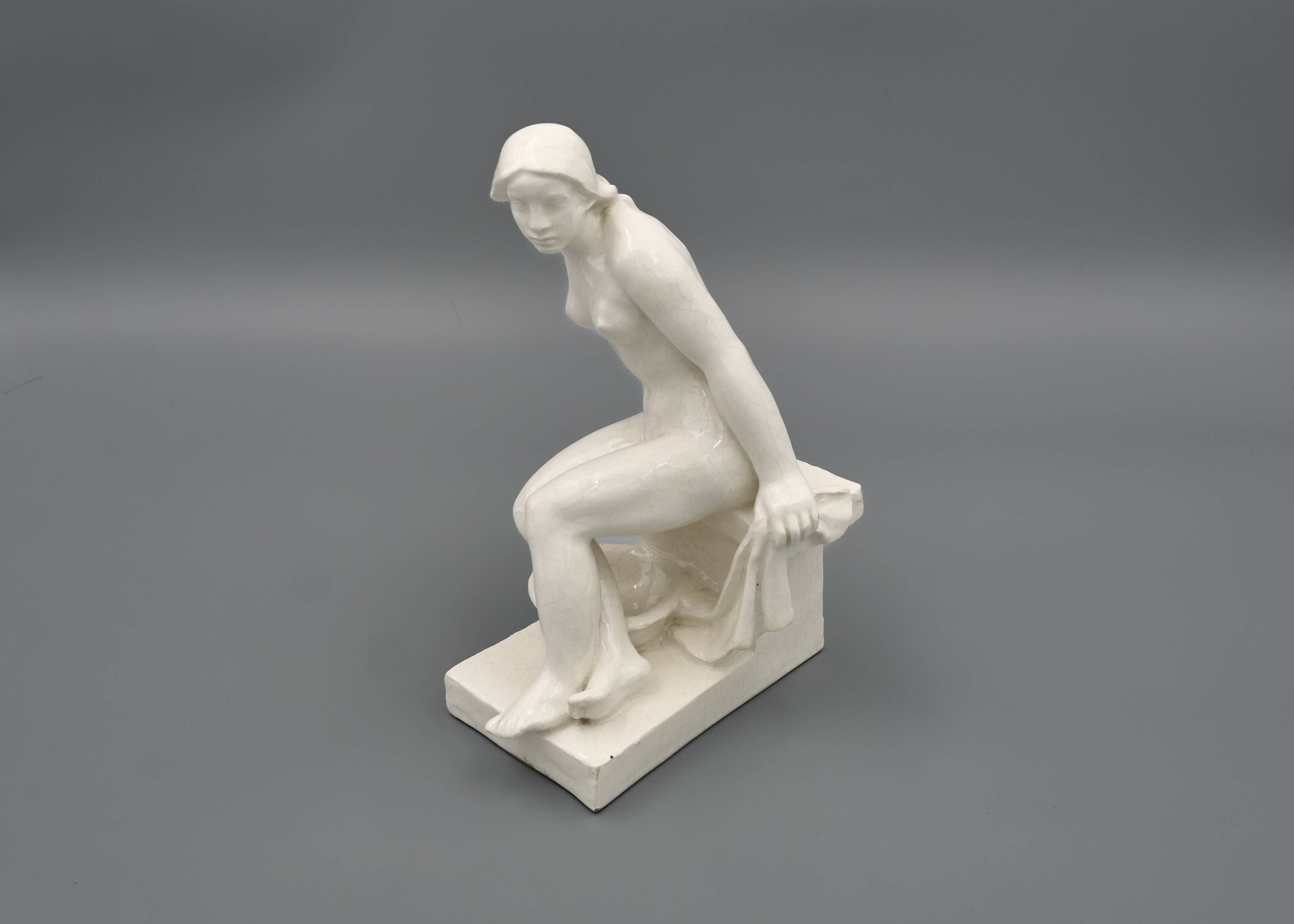 Ceramic Woman Sculpture by Břetislav Benda