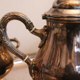 Silver metal tea and coffee set