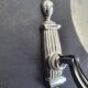 Pair of chrome wall sconces vintage bathroom