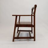 Dutch modernist oak side armchair, 1960