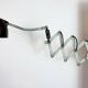 Green Industrial Scissor Wall Lamp from Elektroinstala, 1960s