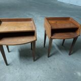 Scandinavian teak bedside table (2 available)