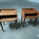 Scandinavian teak bedside table (2 available)