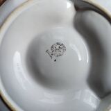 4 barbotine plates with artichoke pattern from Bordallo.