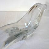 Baccarat crystal elongated bowl 1950