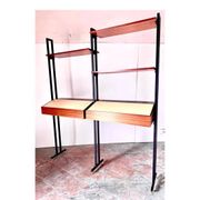 Midcentury Italian Modular Bookshelf with Unusual Drawers, Italy