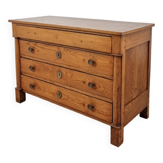 19th century solid wood chest of drawers