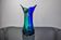 Sommerso green and blue vase by Seguso, Murano glass, Italy, 1970